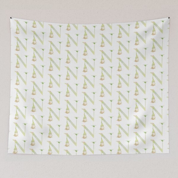 Item preview, Watercolor Spring letter N designed and sold by tapilipa.