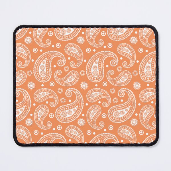 Item preview, Orange and white Paisley Pattern designed and sold by EmeraldeaArt.