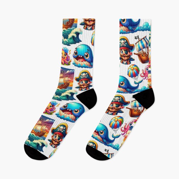 Item preview, Cute Illustration , Pirate and Friends of the Ocean Inspired Design designed and sold by GPrint001.