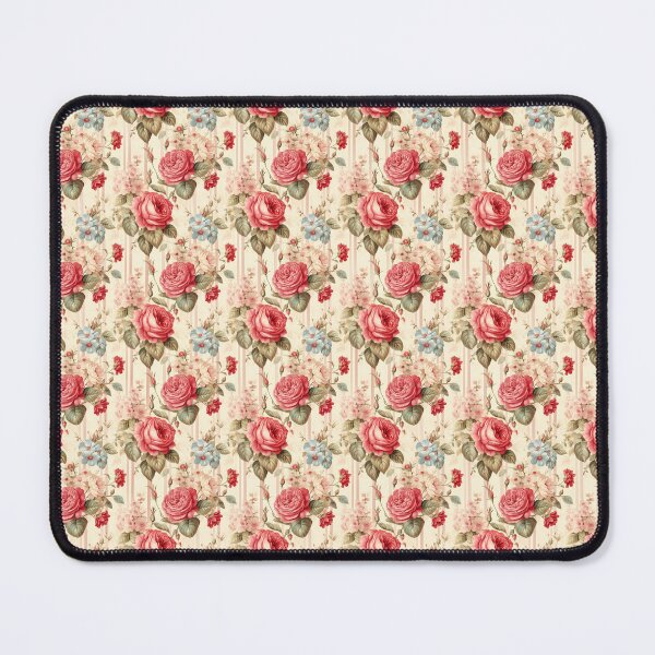 Item preview, Vintage Red Roses Floral Antique Pattern designed and sold by LouieVanille.