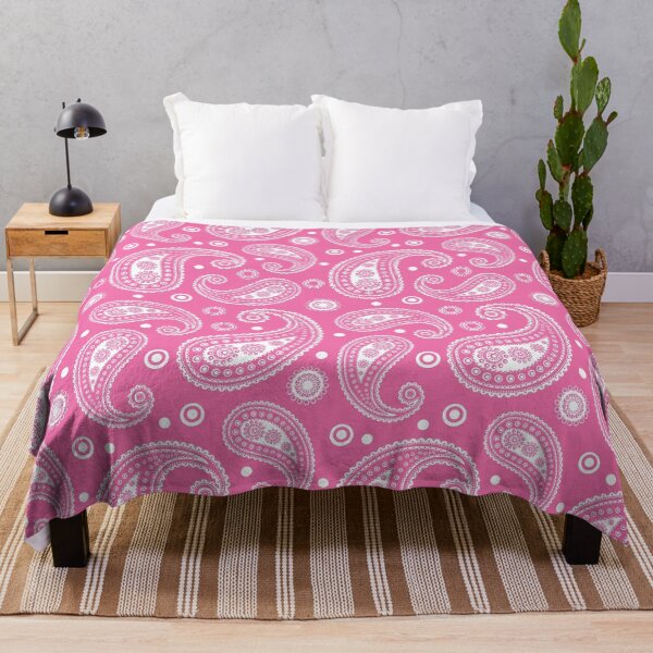 Item preview, Pink and white Paisley Pattern designed and sold by EmeraldeaArt.
