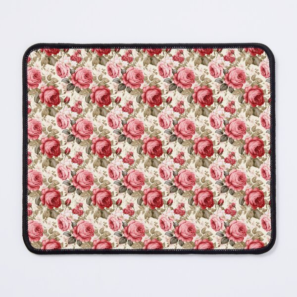 Item preview, Vintage Red Roses Floral Antique Pattern designed and sold by LouieVanille.