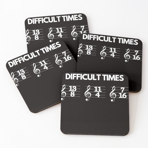 Item preview, These Are Difficult Times Funny Musician Teacher Pun  designed and sold by Tamikalenn.
