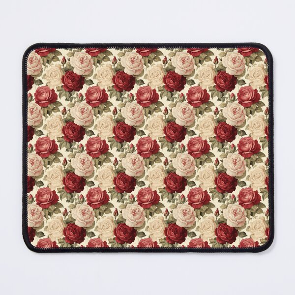 Item preview, Antique Red Roses Vintage Floral Pattern designed and sold by LouieVanille.