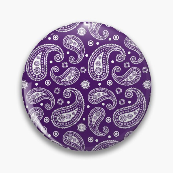 Item preview, Purple and white Paisley Pattern designed and sold by EmeraldeaArt.