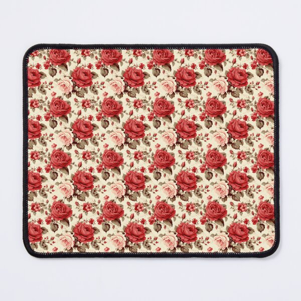 Item preview, Antique Red Roses Vintage Floral Pattern designed and sold by LouieVanille.