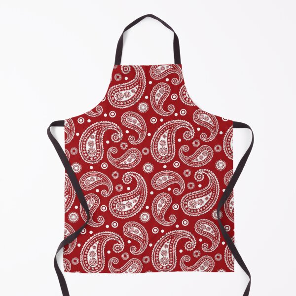 Item preview, Red and white Paisley Pattern designed and sold by EmeraldeaArt.