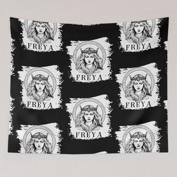 Item preview, Freya Viking Goddess of fertility and battle Norse Mythology Freyja runes designed and sold by Lady-Frost.