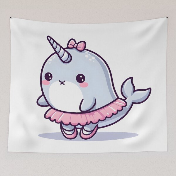 Item preview, Kawaii Narwhal: A Tutu And Ballet Slippers designed and sold by CanvasCutie.