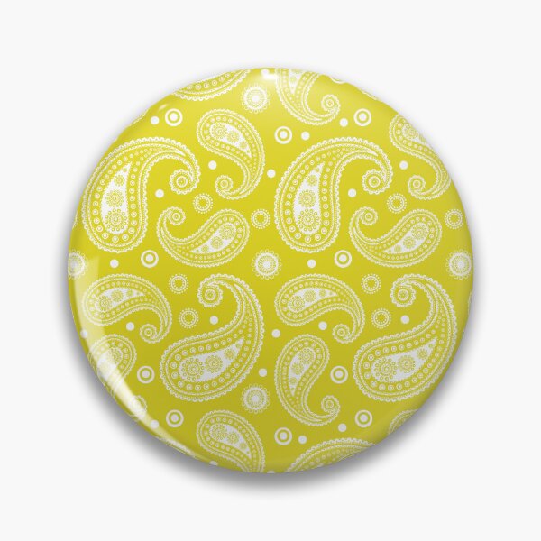 Item preview, Yellow and white Paisley Pattern designed and sold by EmeraldeaArt.