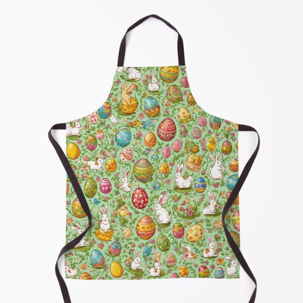 Item preview, Easter Eggs and Bunnies Pattern designed and sold by NerdscapeDC.