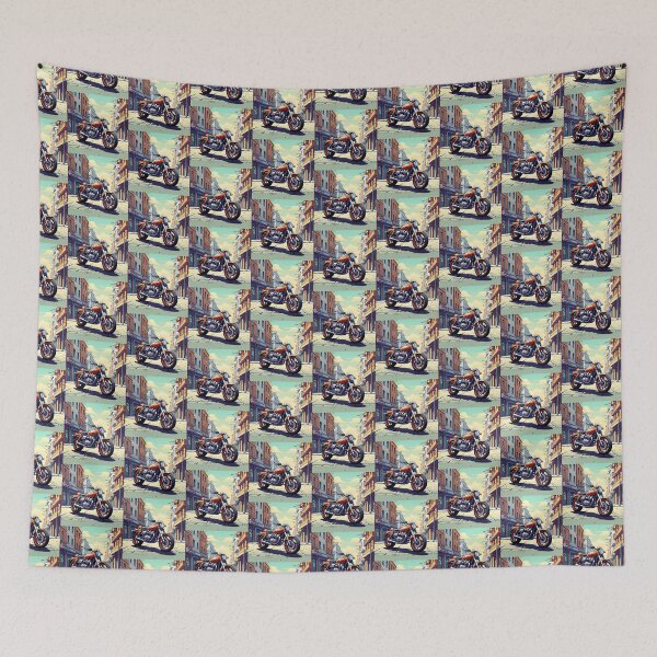 Item preview, STREET MOTORCYCLE designed and sold by AmazingBackDrop.