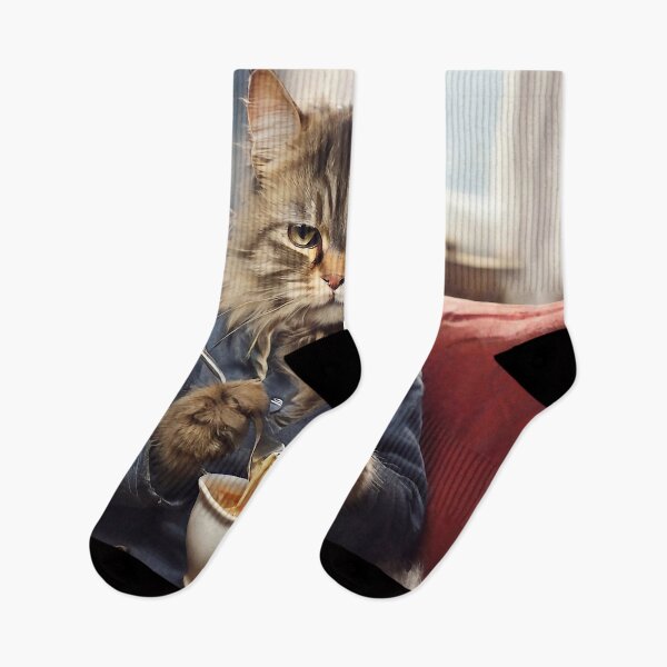 Item preview, Cat eating soup designed and sold by M-Y-A-R-T-.