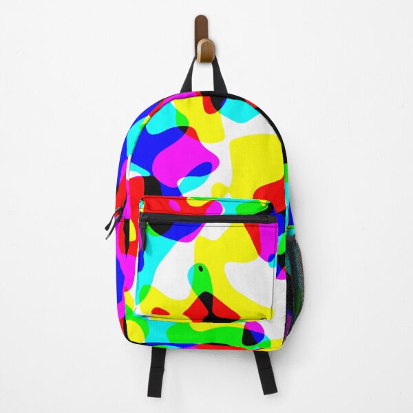 Item preview, Abstraction of brightly colored, indefinable shapes of figures designed and sold by Gluecknika.