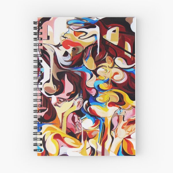 Item preview, Expressive Abstract People Composition painting designed and sold by CatarinaGarcia.