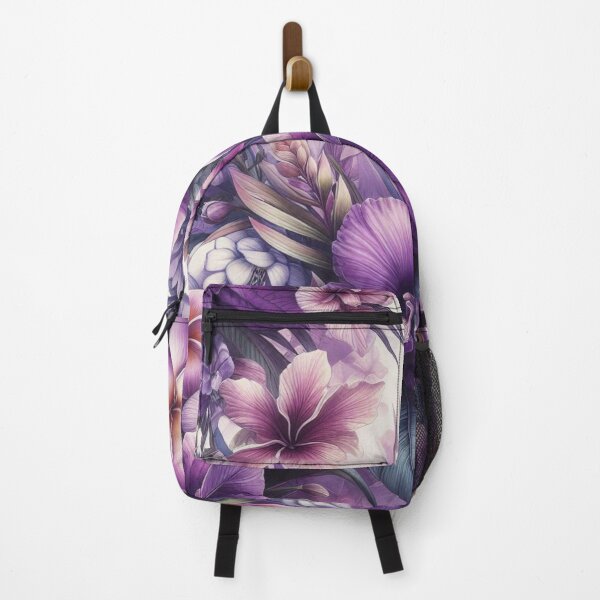 Item preview,  Hawaiian Tropical Floral  Seamless Pattern, watercolor,  purple designed and sold by asbno19.