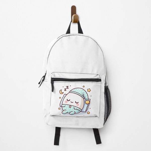 Item preview, Kawaii Egg Sleeping Soundly Wearing Pajamas designed and sold by CanvasCutie.