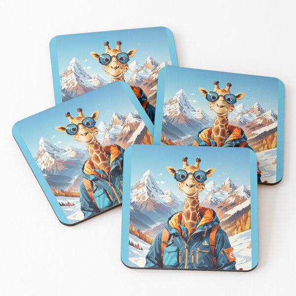 Item preview, Jirafa en la nieve Senderismo designed and sold by MeraStyle.