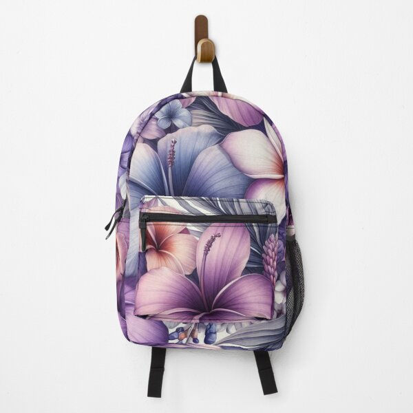 Item preview, Hawaiian Tropical Floral  Seamless Pattern, watercolor,  purple designed and sold by asbno19.