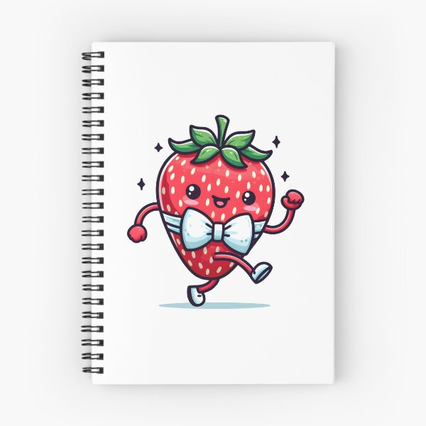 Item preview, Kawaii Strawberry With Bow Tie designed and sold by CanvasCutie.