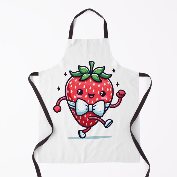 Item preview, Kawaii Strawberry With Bow Tie designed and sold by CanvasCutie.