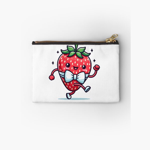 Item preview, Kawaii Strawberry With Bow Tie designed and sold by CanvasCutie.