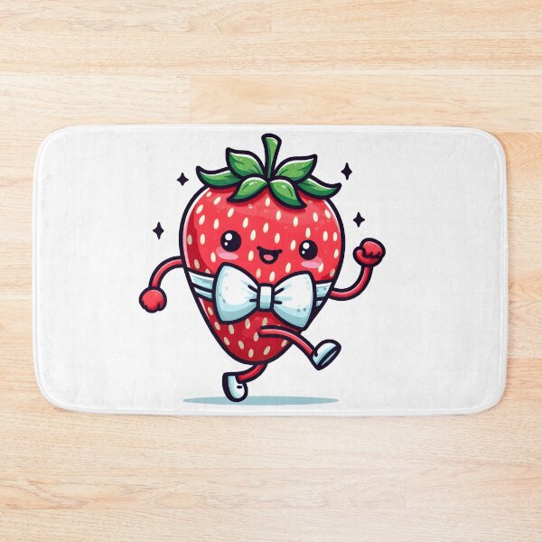Item preview, Kawaii Strawberry With Bow Tie designed and sold by CanvasCutie.