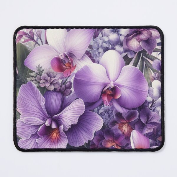 Item preview, Hawaiian Tropical Floral  Seamless Pattern, watercolor,  purple designed and sold by asbno19.