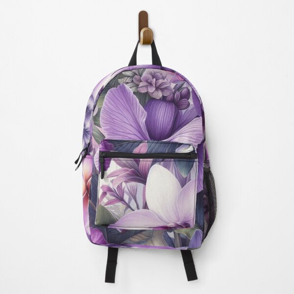 Item preview, Hawaiian Tropical Floral  Seamless Pattern, watercolor,  purple designed and sold by asbno19.