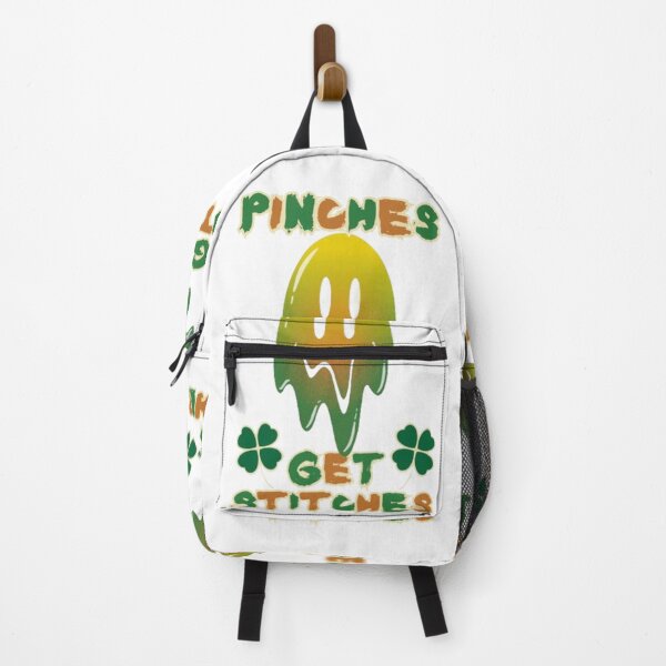 Item preview, Unisex Pinches Get Stitches Green Melting Smiley Face Saint Patricks Day Trendy Slogan Gift Idea designed and sold by EYE ILLUSTRATE GRAPHICS.
