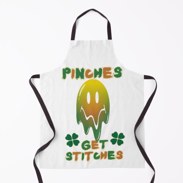 Item preview, Unisex Pinches Get Stitches Green Melting Smiley Face Saint Patricks Day Trendy Slogan Gift Idea designed and sold by EYE ILLUSTRATE GRAPHICS.