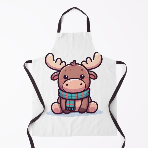 Item preview, Kawaii Moose With Scarf designed and sold by CanvasCutie.