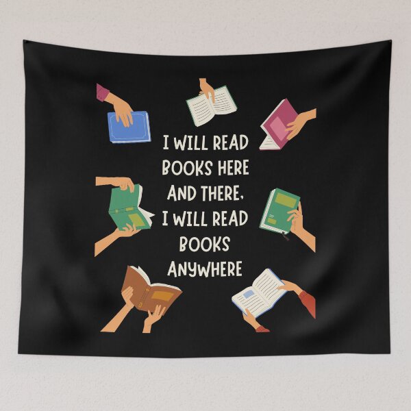 Item preview, I Will Read Books Here and ,I Will Read Books Anywhere designed and sold by ArtFromBeyond.