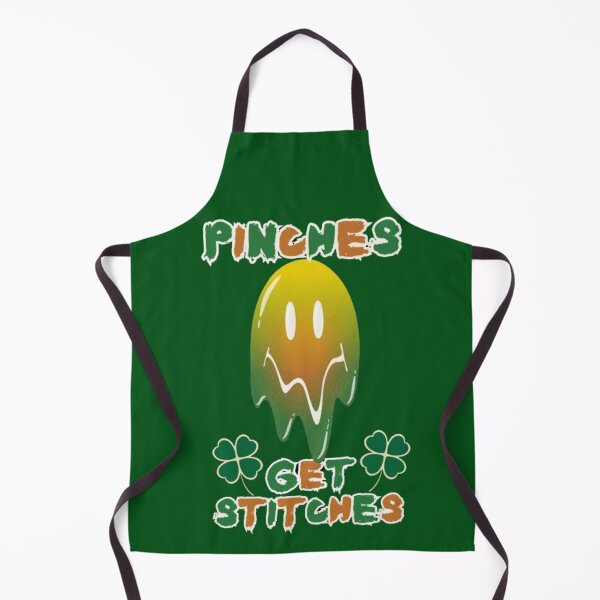 Item preview, Unisex Pinches Get Stitches Green Melting Smiley Face Saint Patricks Day Trendy Slogan Gift Idea designed and sold by EYE ILLUSTRATE GRAPHICS.