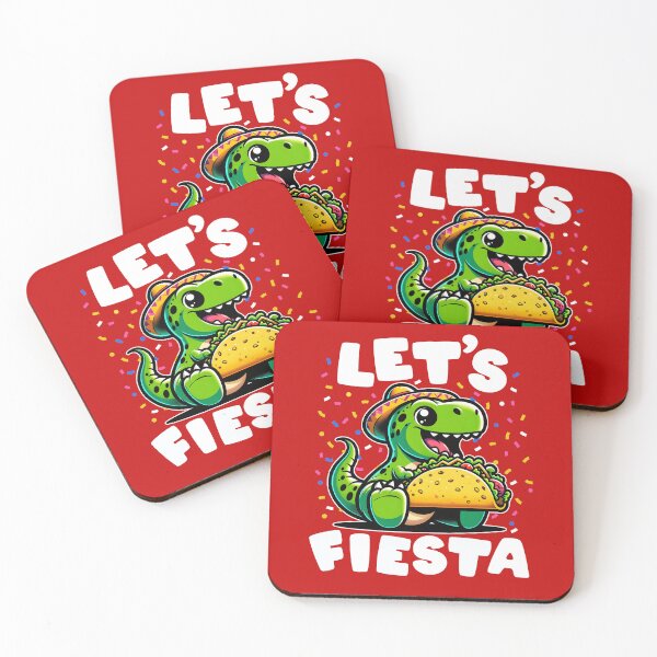 Item preview, Let's Fiesta Dinosaur & Taco designed and sold by DetourShirts.