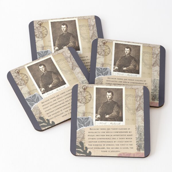 Item preview, Niccolò Machiavelli portrait and quote: Niccolò Machiavelli portrait and quote: “Because there are three classes of intellects... designed and sold by artbleed.