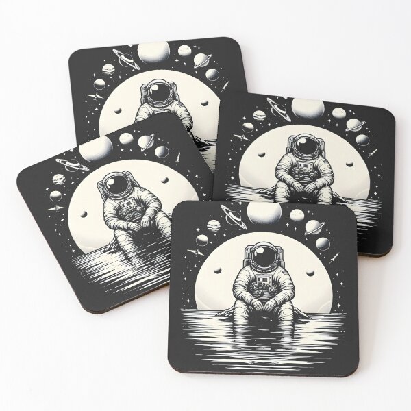 Item preview, Astronaut on Shore Graphic Design designed and sold by popflix.