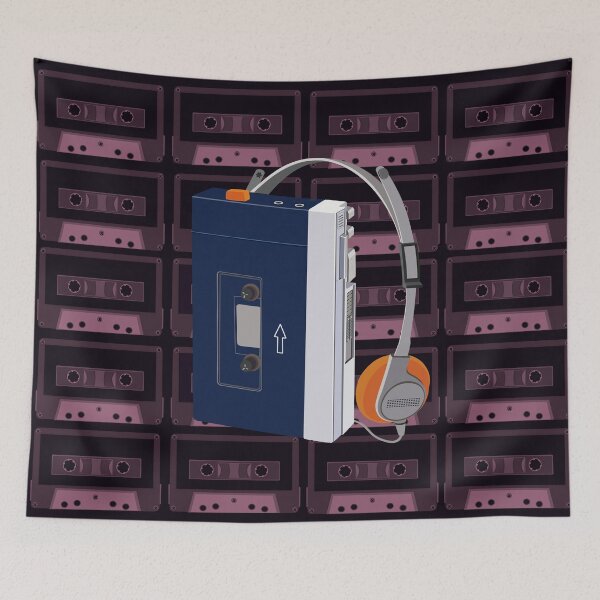 Item preview, Retro 1980s Walkman Pink designed and sold by CarlaBaremb.