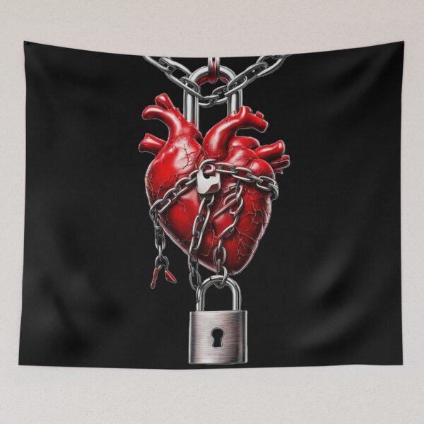 Item preview, My Love is Locked designed and sold by BeeTheArtCo.