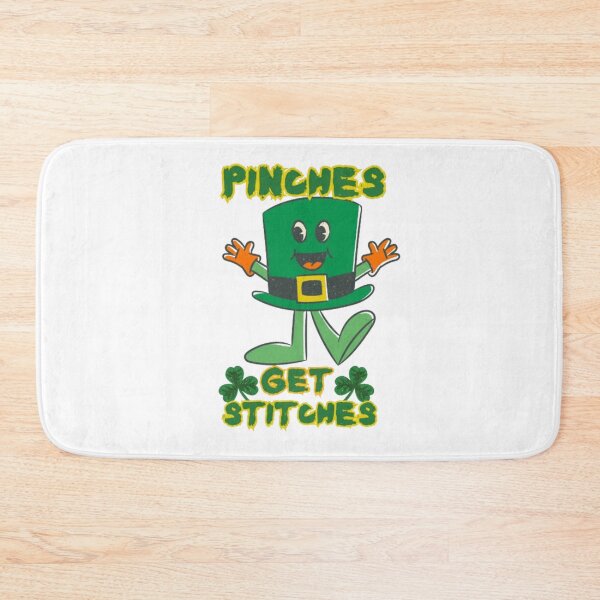 Item preview, Unisex Pinches Get Stitches Green Leprechaun Hat Mascot Smiley Face Saint Patrick's Day Trendy Slogan Gift Idea designed and sold by EYE ILLUSTRATE  GRAPHICS.