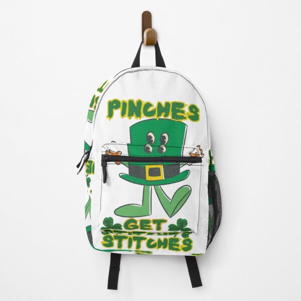 Item preview, Unisex Pinches Get Stitches Green Leprechaun Hat Mascot Smiley Face Saint Patrick's Day Trendy Slogan Gift Idea designed and sold by EYE ILLUSTRATE GRAPHICS.
