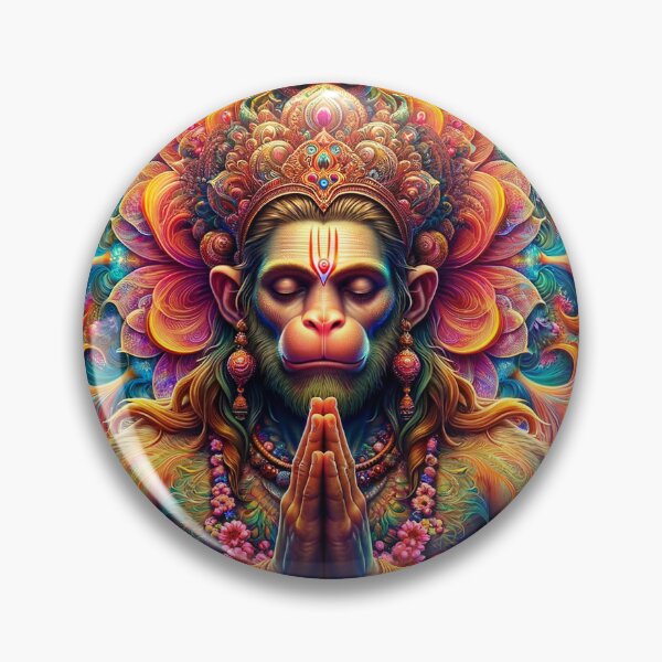 Item preview, Hanuman Spring Psychedelic Fractal Mandala 3 designed and sold by GuyBlank.