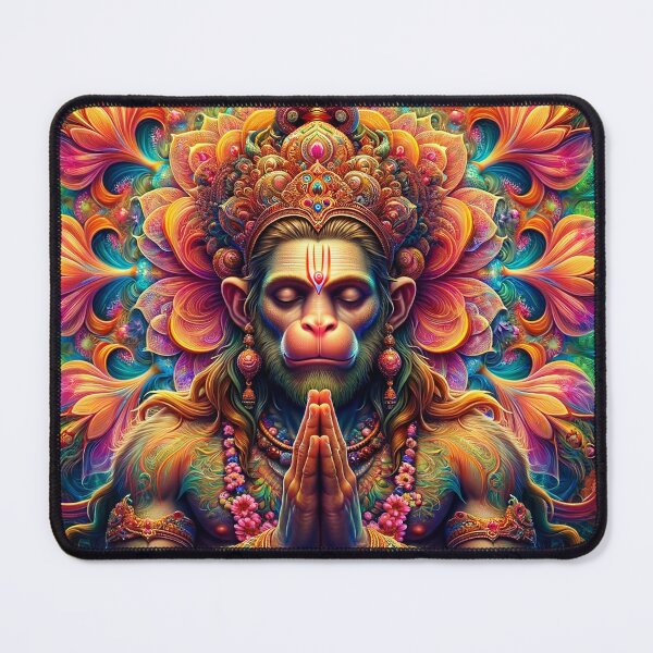 Item preview, Hanuman Spring Psychedelic Fractal Mandala 3 designed and sold by GuyBlank.