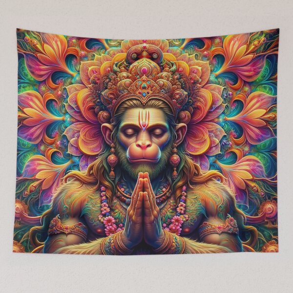 Item preview, Hanuman Spring Psychedelic Fractal Mandala 3 designed and sold by GuyBlank.