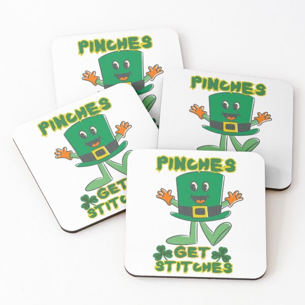 Item preview, Unisex Pinches Get Stitches Green Leprechaun Hat Mascot Smiley Face Saint Patrick's Day Trendy Slogan Gift Idea designed and sold by EYE ILLUSTRATE  GRAPHICS.