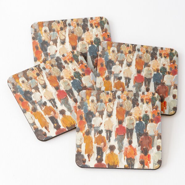 Item preview, People on Public Square Painting designed and sold by sheprint.