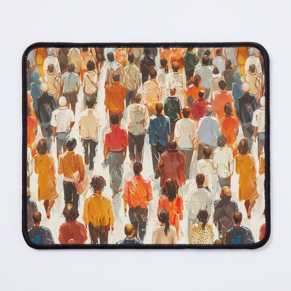 Item preview, People on Public Square Painting designed and sold by sheprint.