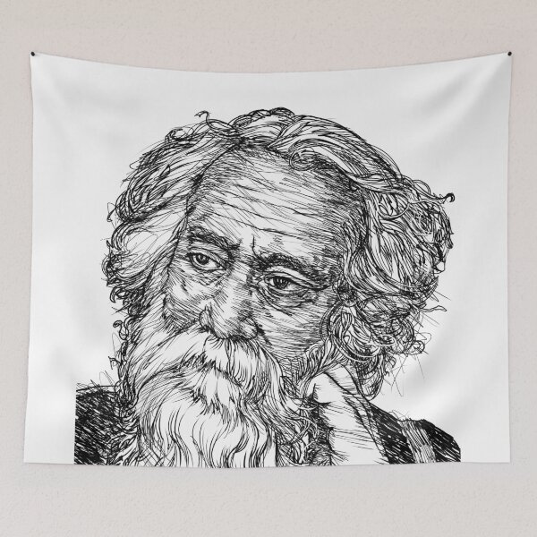 Item preview, TAGORE - ink portrait .2 designed and sold by lautir.