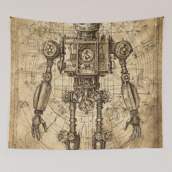Item preview, Retro-Future Blueprint: Unveiling Tomorrow's Past designed and sold by drawbey.