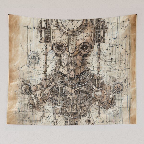 Item preview, Retro-Future Blueprint: Unveiling Tomorrow's Past designed and sold by drawbey.
